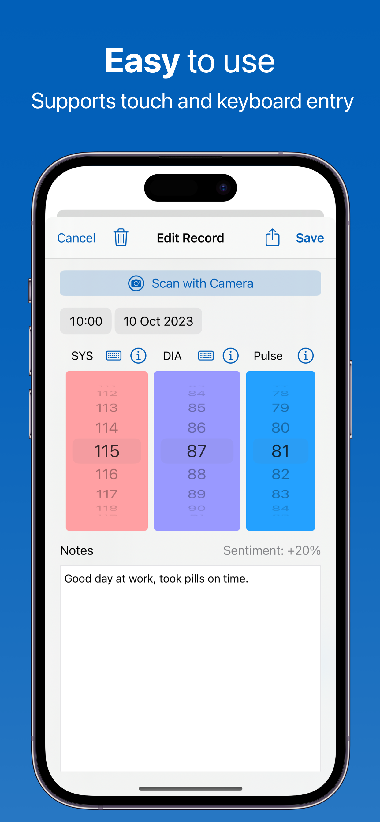 Feeltracker BP Screenshot 3